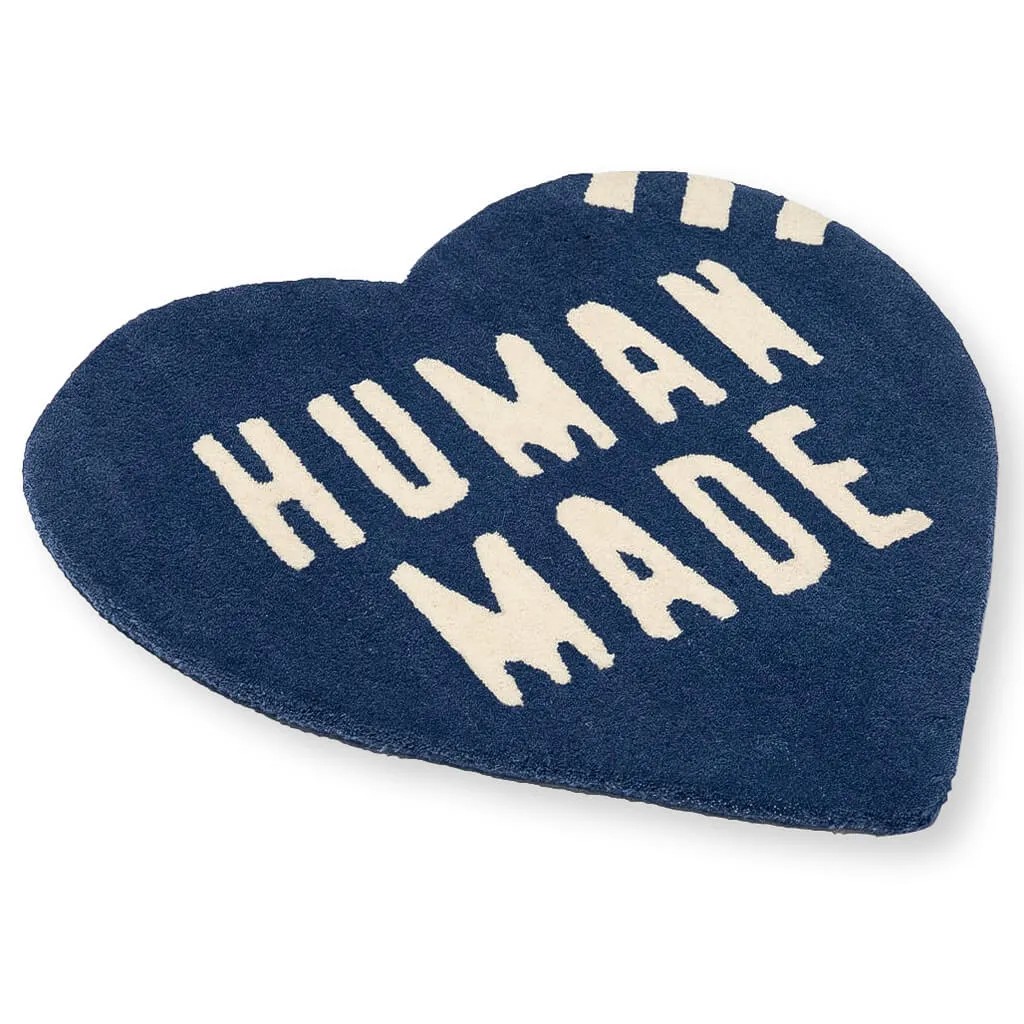 Heart Rug Medium - Navy