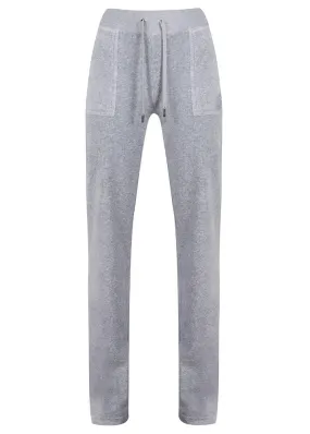 Juicy Couture Del Ray Classic Velour Bukser - Silver Marl