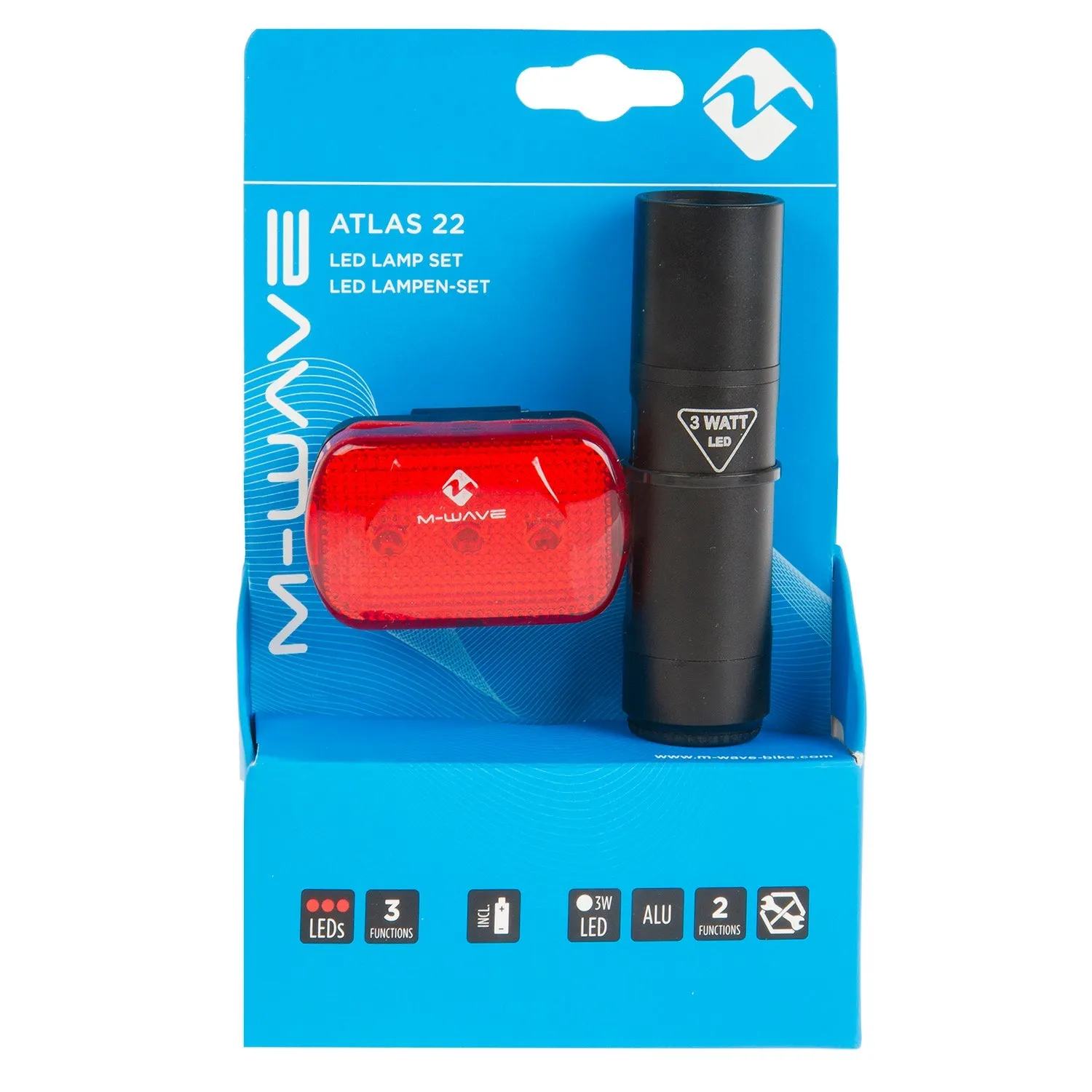 M-Wave Atlas K 22 Battery Flash Light Set