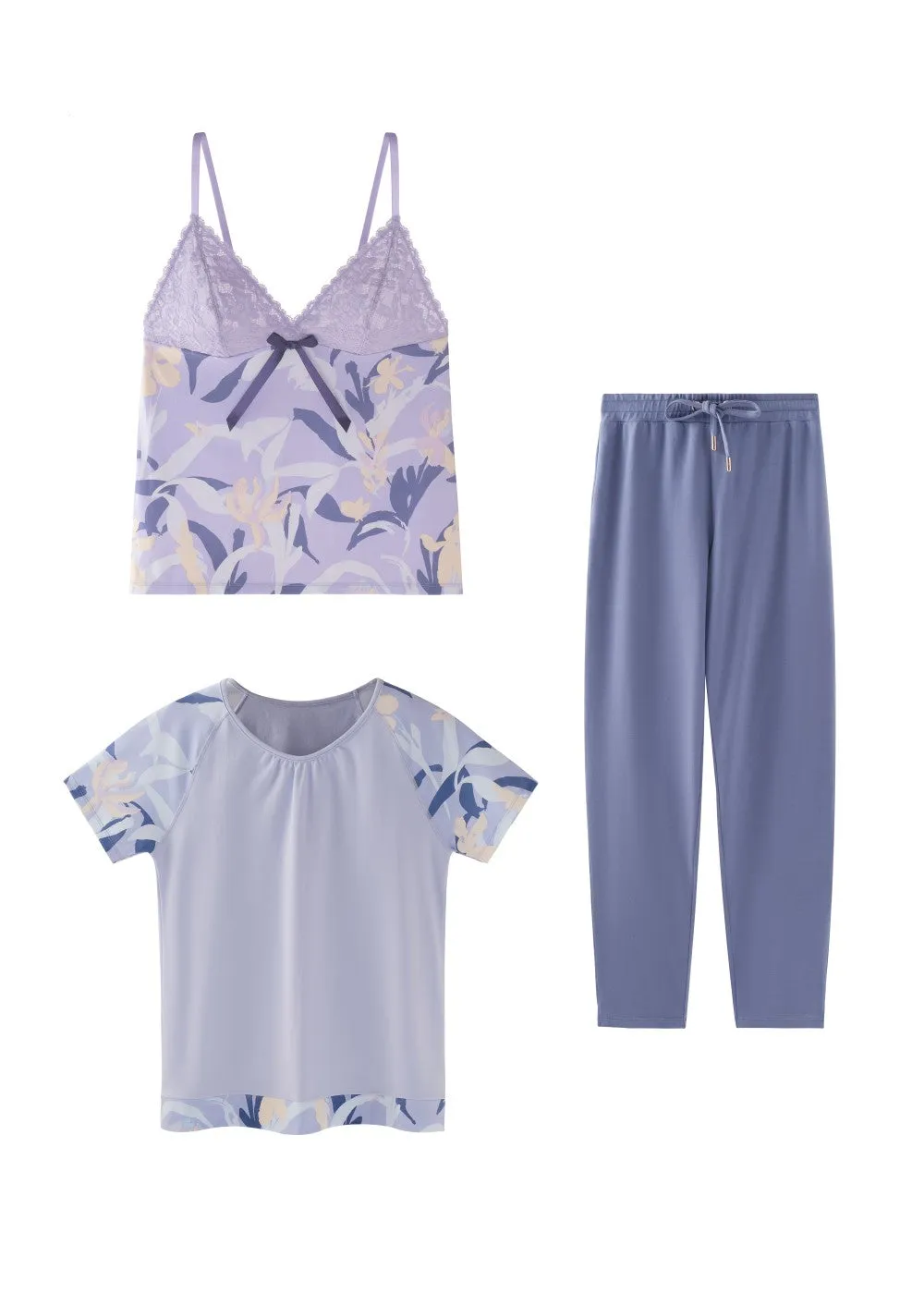 MAGGIE 3 Pieces Loungewear and Nightwear Set