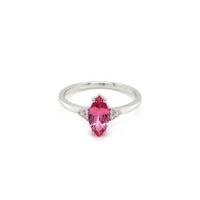 Marquise Mahenge Spinel & Diamond Ring