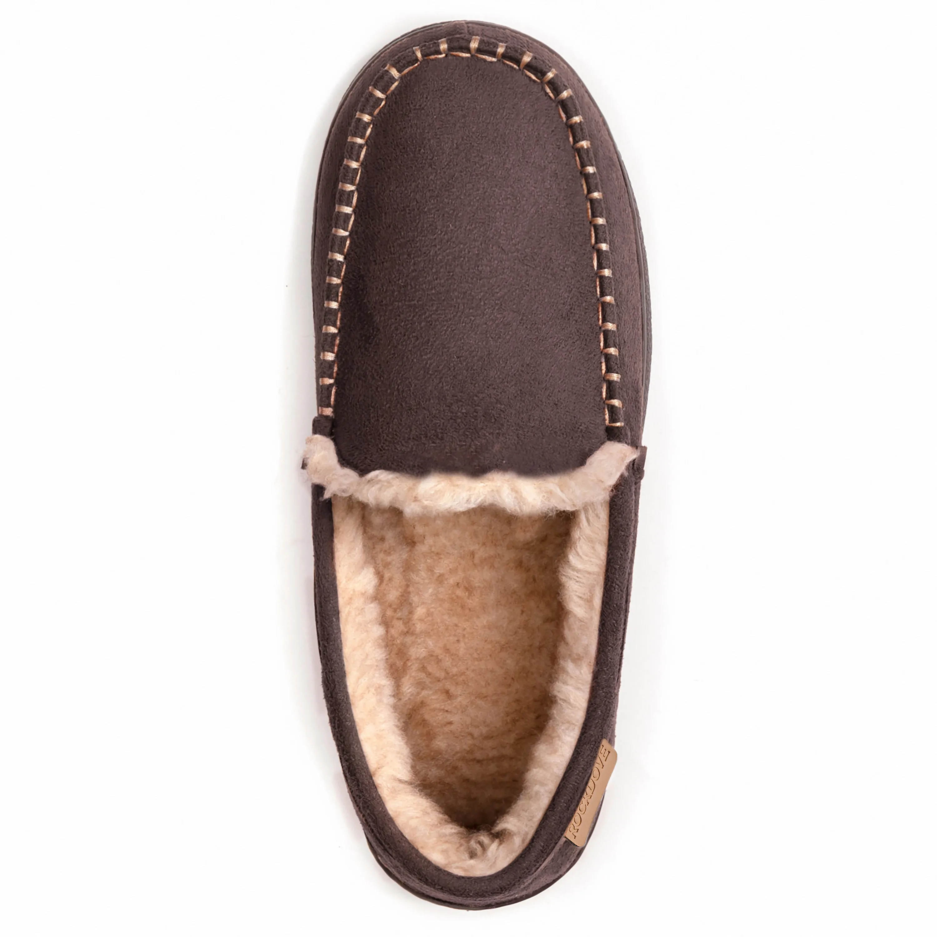 Men's Carter Wool Lined Microsuede Moc Slipper