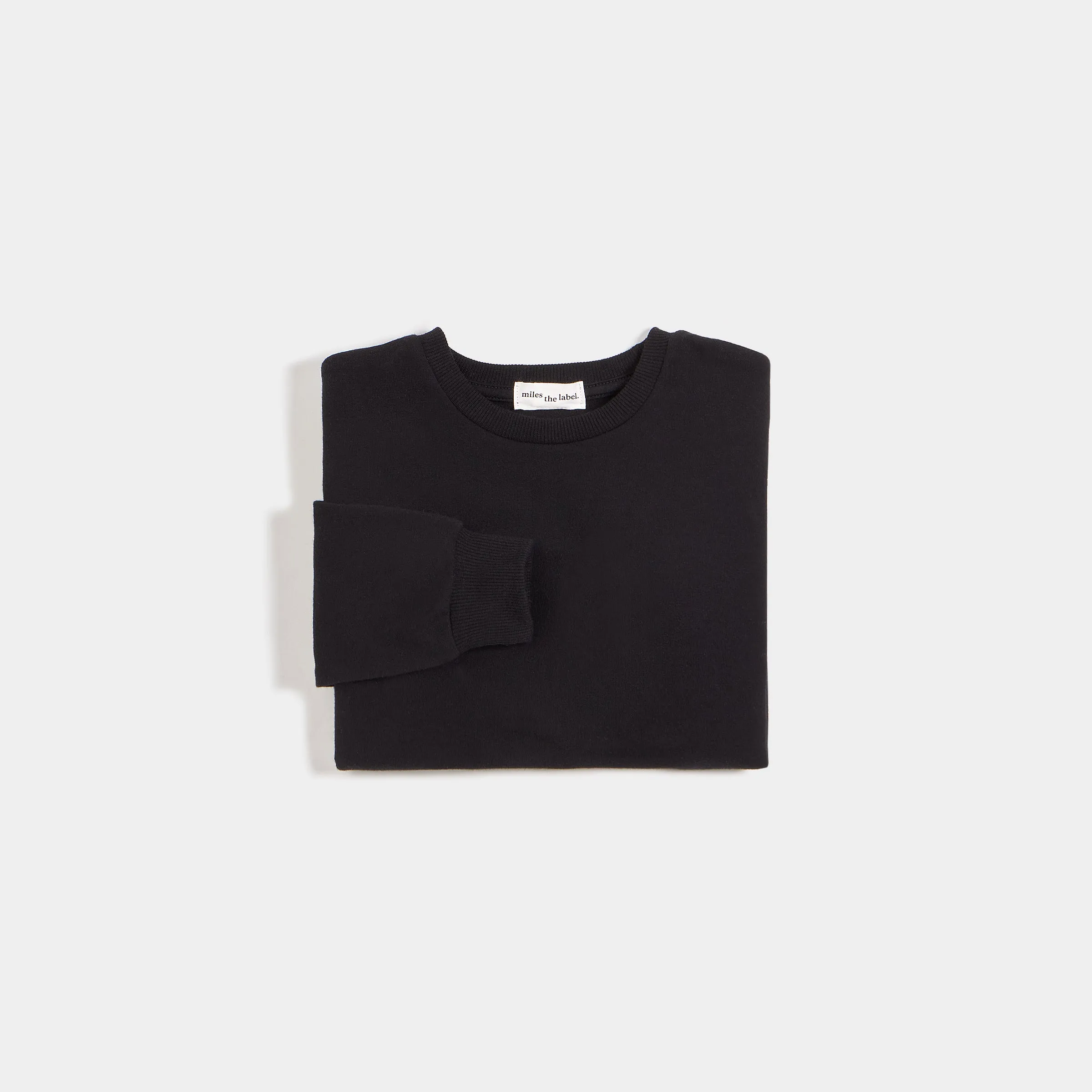 Miles Basics Pure Black Sweatshirt