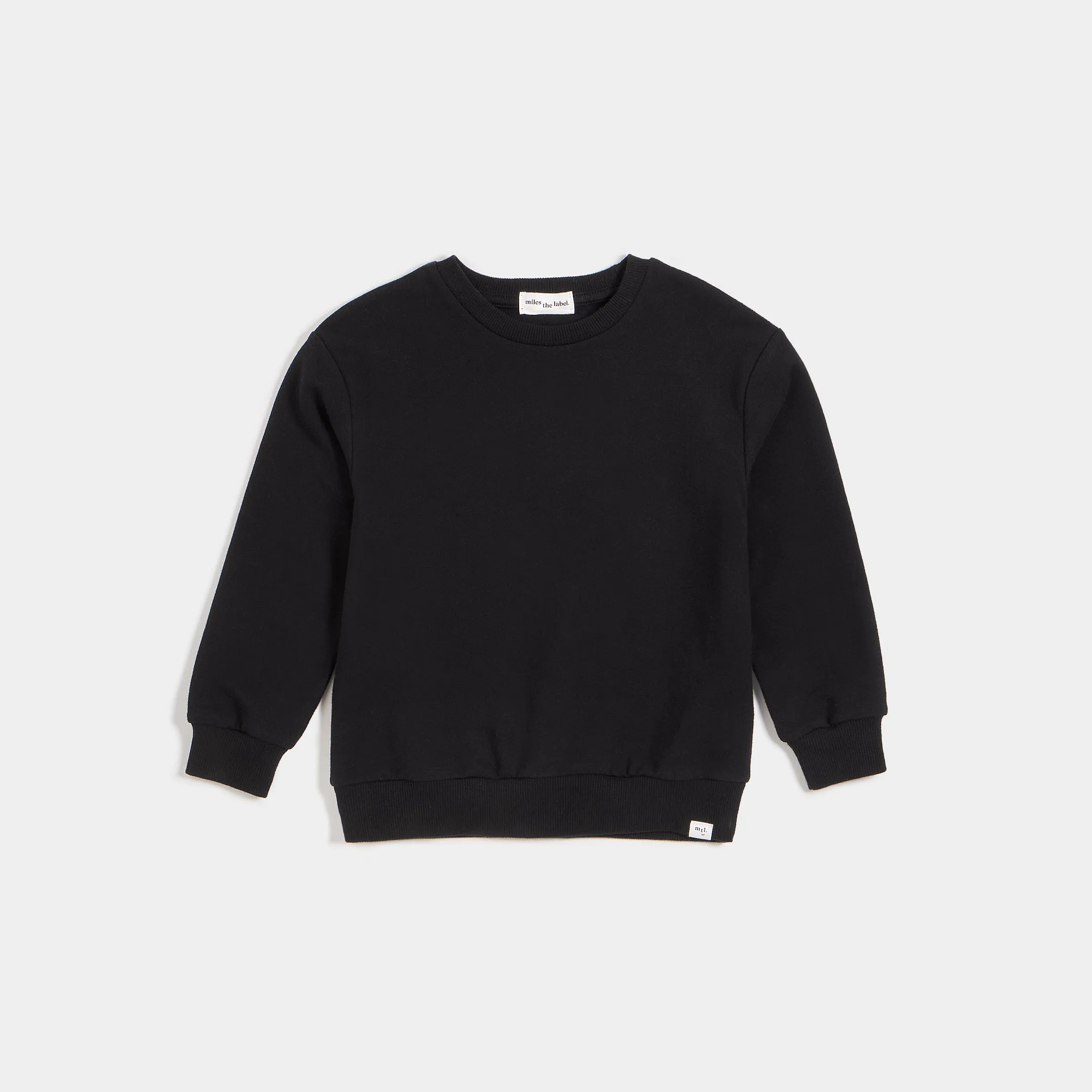 Miles Basics Pure Black Sweatshirt