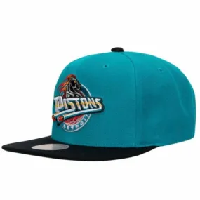 Mitchell & Ness NBA Detroit Pistons Team 2 Tone 2.0 Snapback (Teal/Black)