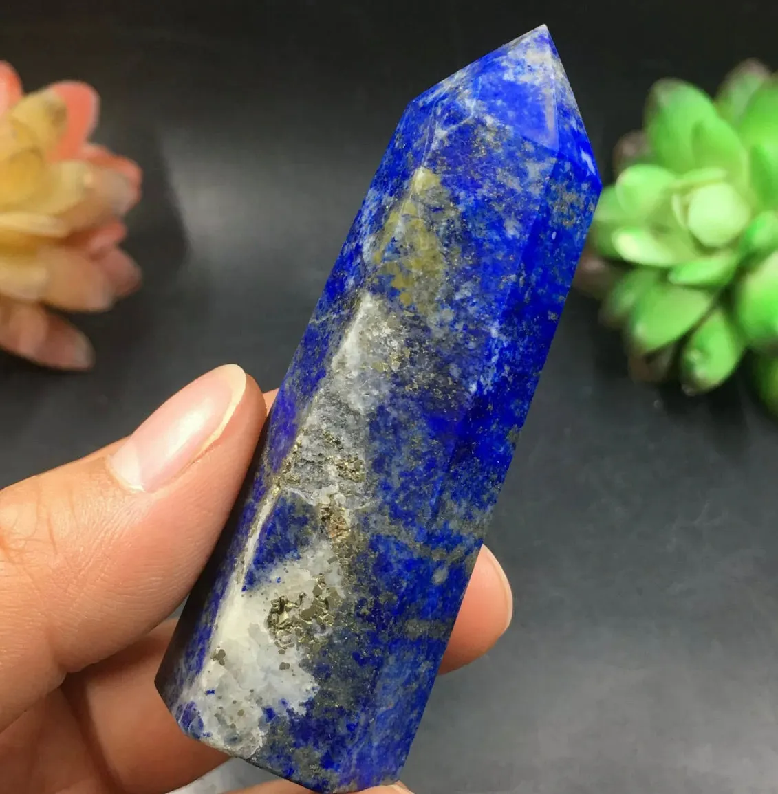 Natural lapis lazuli Wand Point Healing Reiki