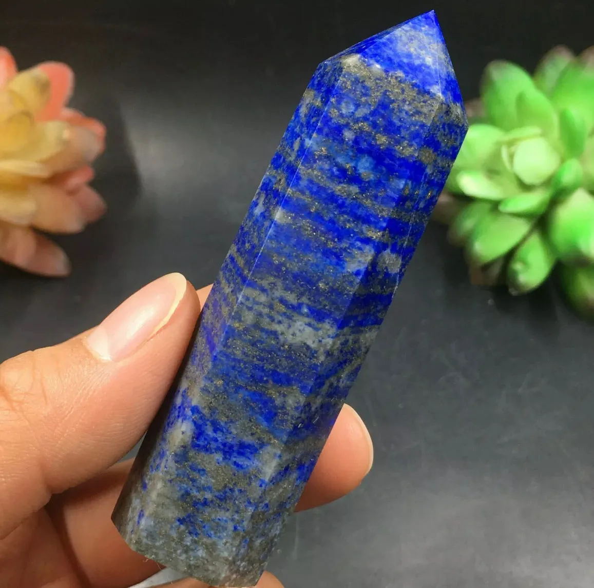 Natural lapis lazuli Wand Point Healing Reiki