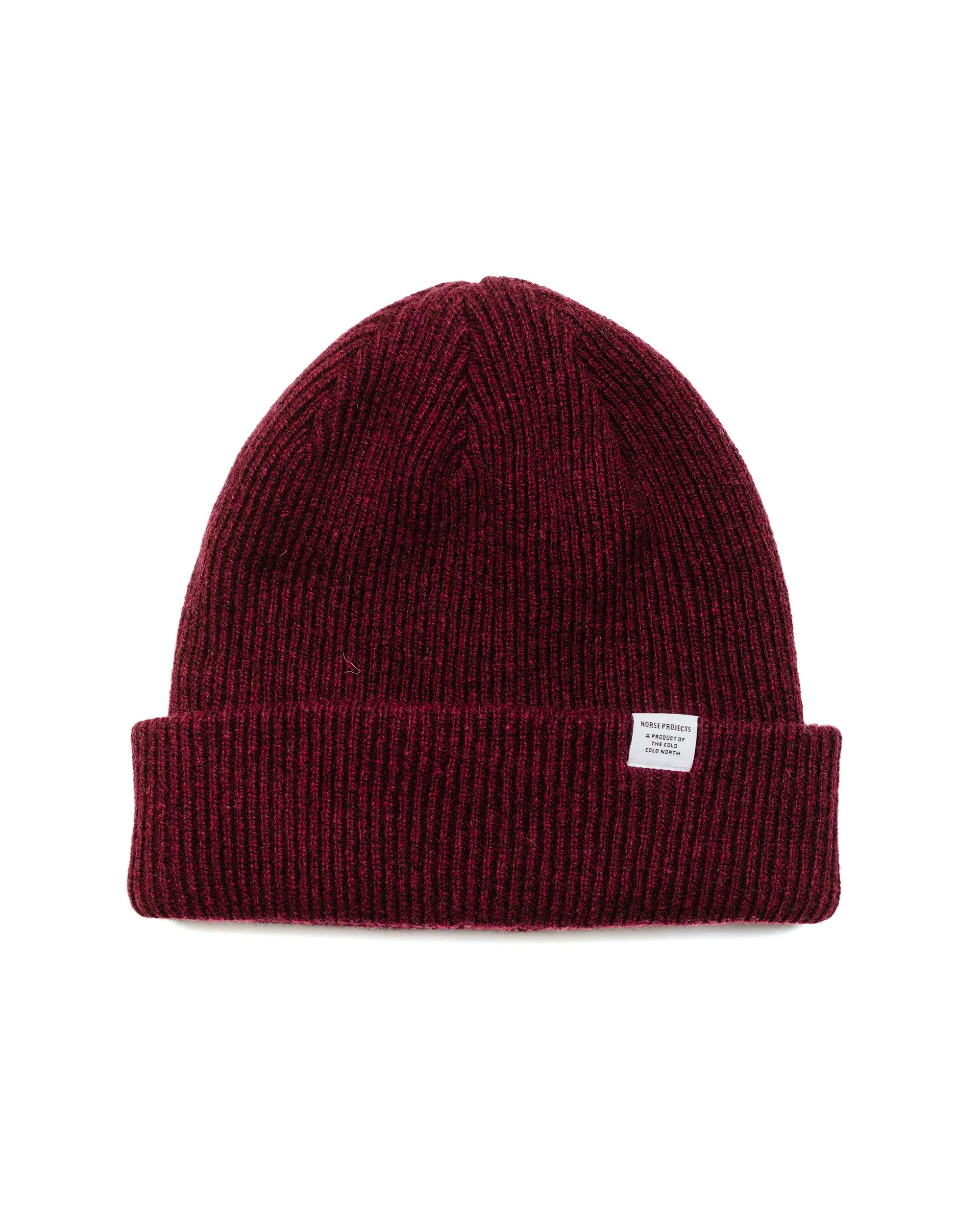 Norse Projects Norse Beanie Burgundy