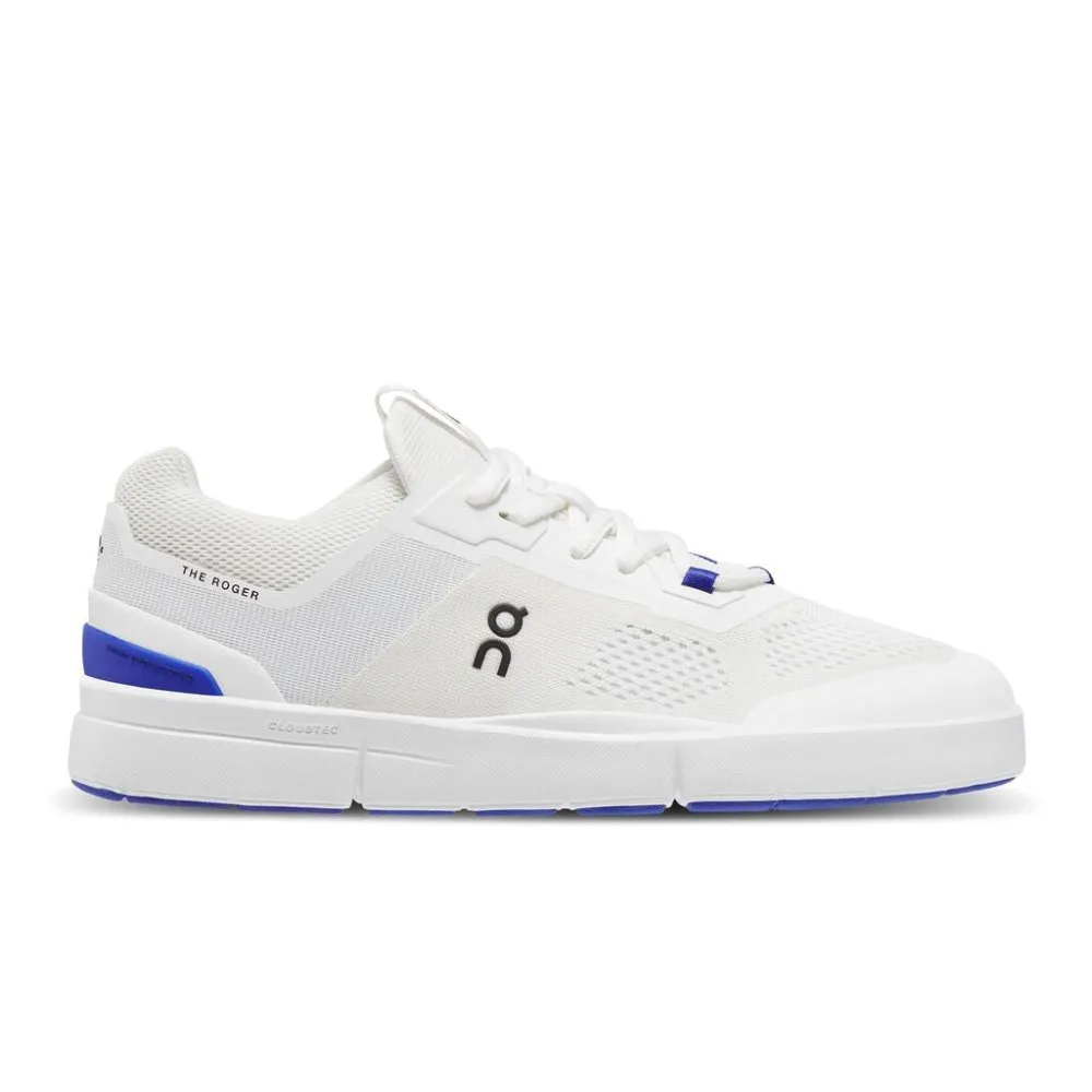 On Women's The Roger Spin Sneaker - Undyed-White/Indigo