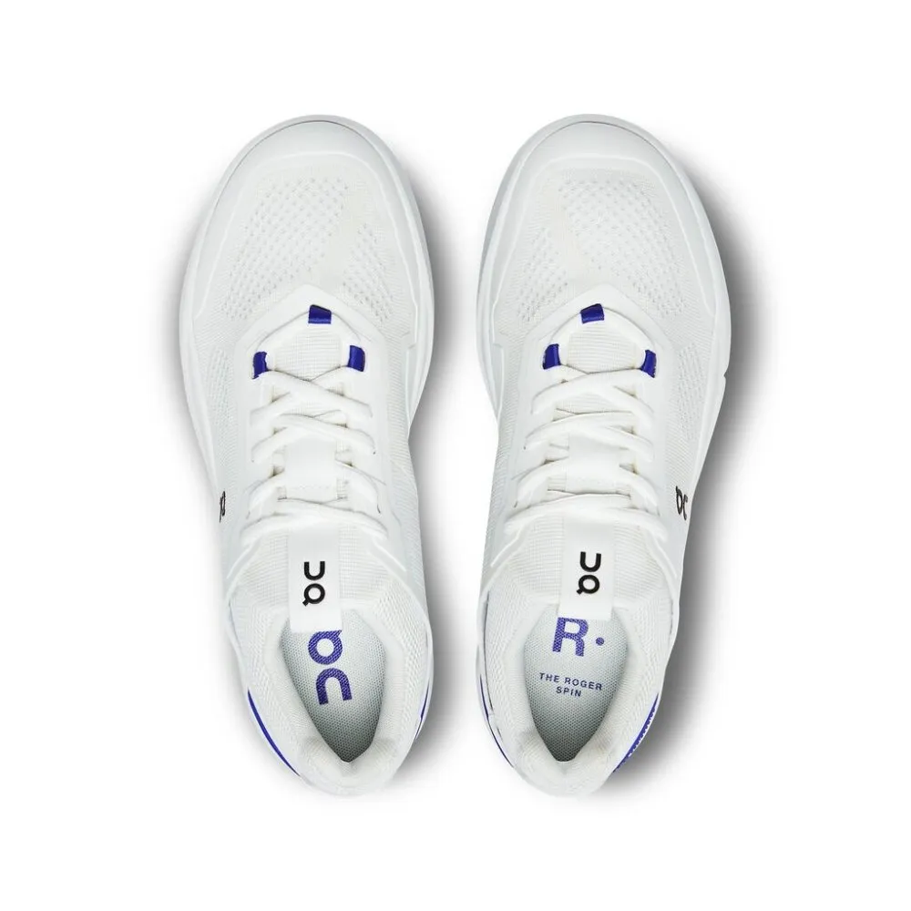 On Women's The Roger Spin Sneaker - Undyed-White/Indigo