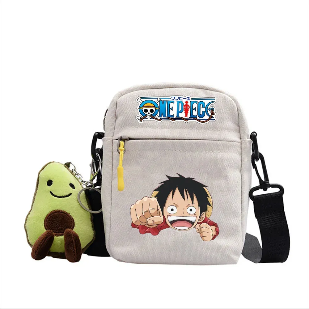 One Piece Luffy Single Shoulder Bag Aniem Cosplay Sling Backpack Casual Daypack Small Square Bag