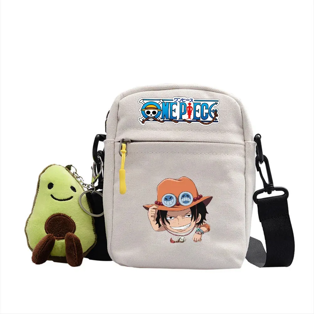 One Piece Luffy Single Shoulder Bag Aniem Cosplay Sling Backpack Casual Daypack Small Square Bag