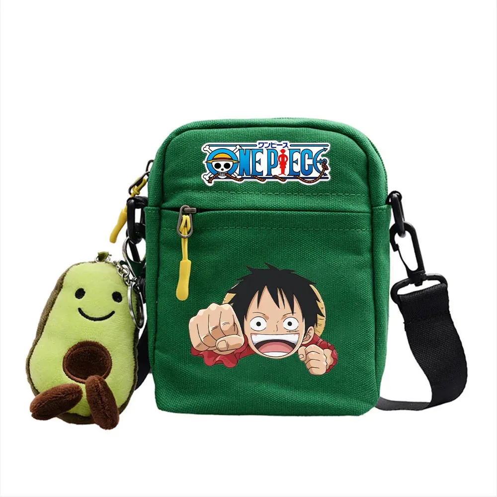 One Piece Luffy Single Shoulder Bag Aniem Cosplay Sling Backpack Casual Daypack Small Square Bag