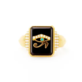 Onyx   Eye Classic Signet Ring