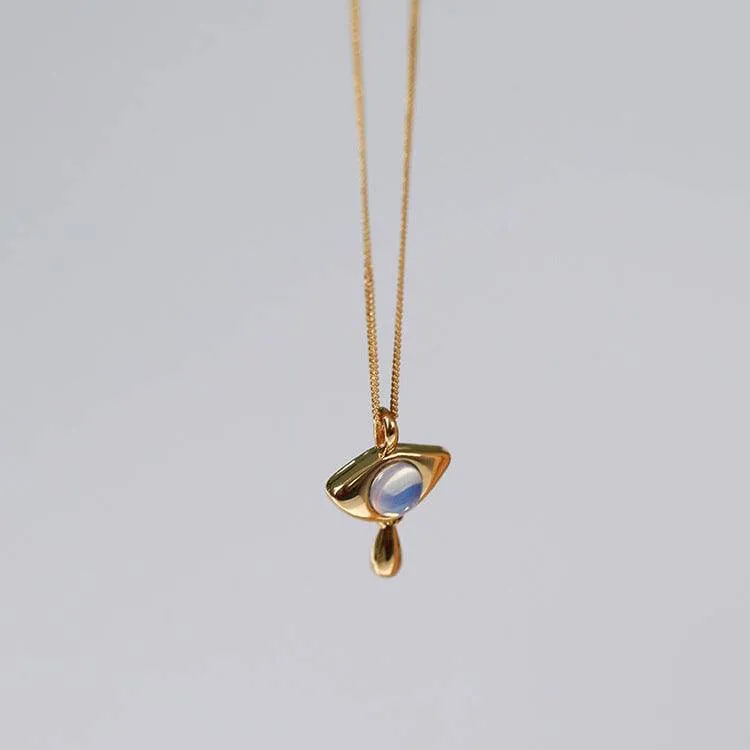 Opal Gold Chain Necklace