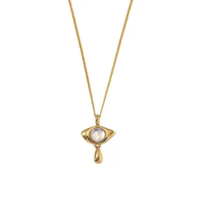 Opal Gold Chain Necklace