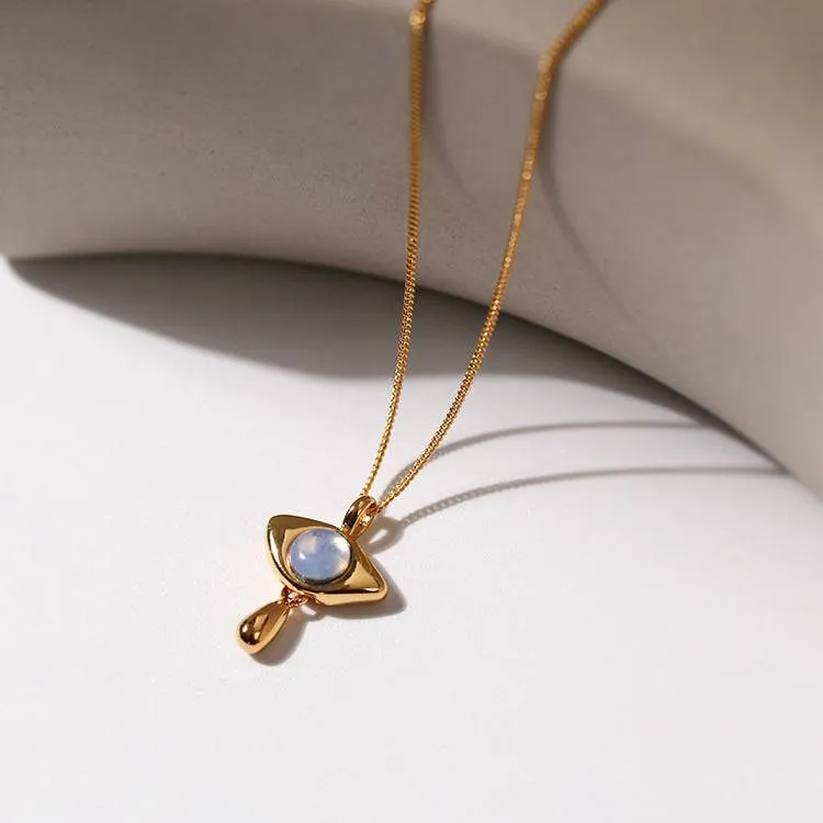 Opal Gold Chain Necklace