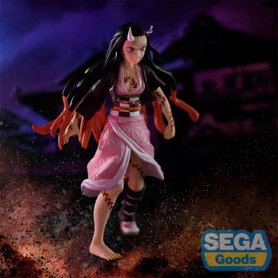 Original Genuine SEGA Demon Slayer 21cm Kamado Nezuko Anime Collectible Figurines PVC Model Toy For Lover Figurine