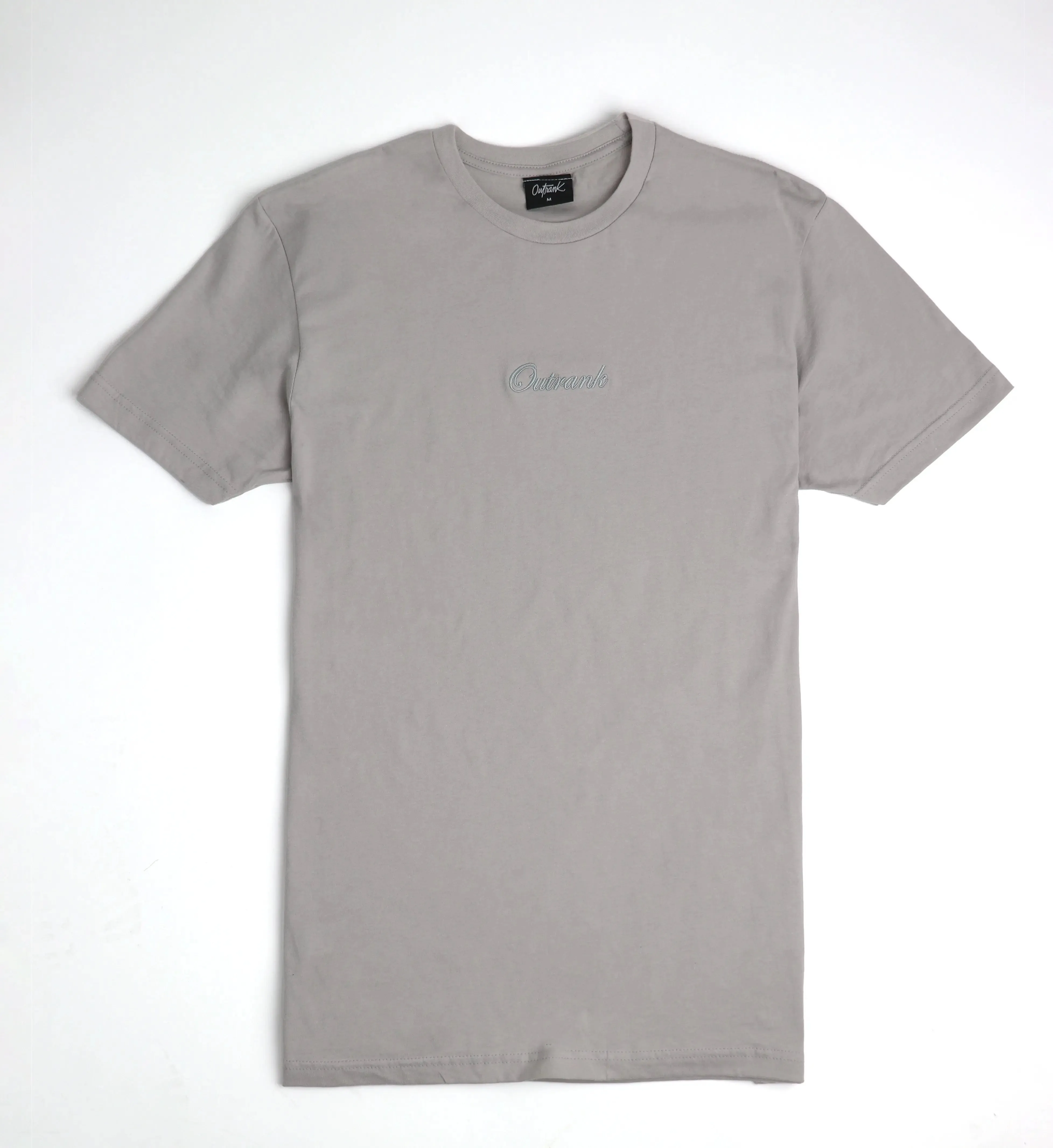 Outrank Everyday Embroidered Light Grey T-Shirt