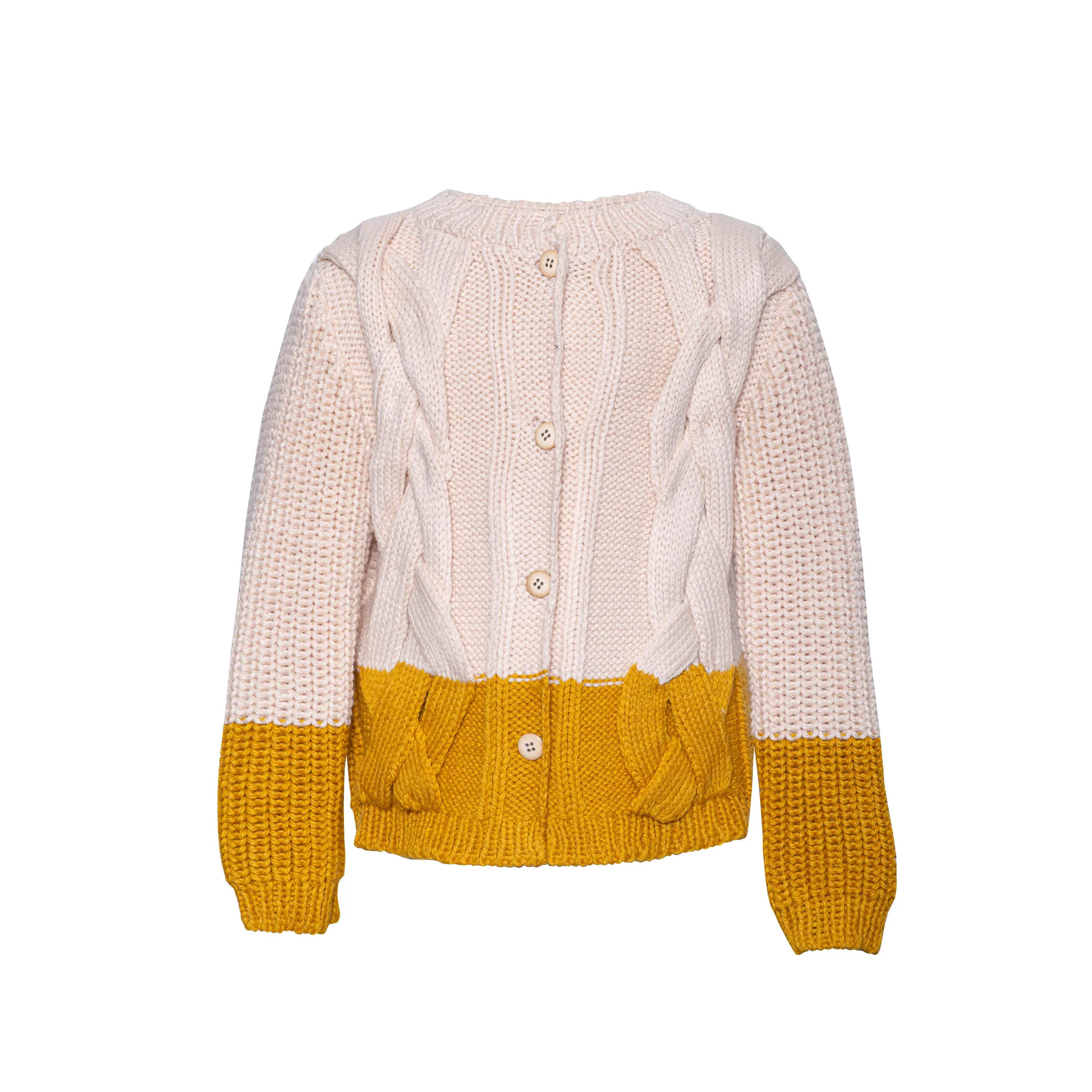 PAADE MODE ALPENGLOW Lugano Wool Cardigan in Yellow