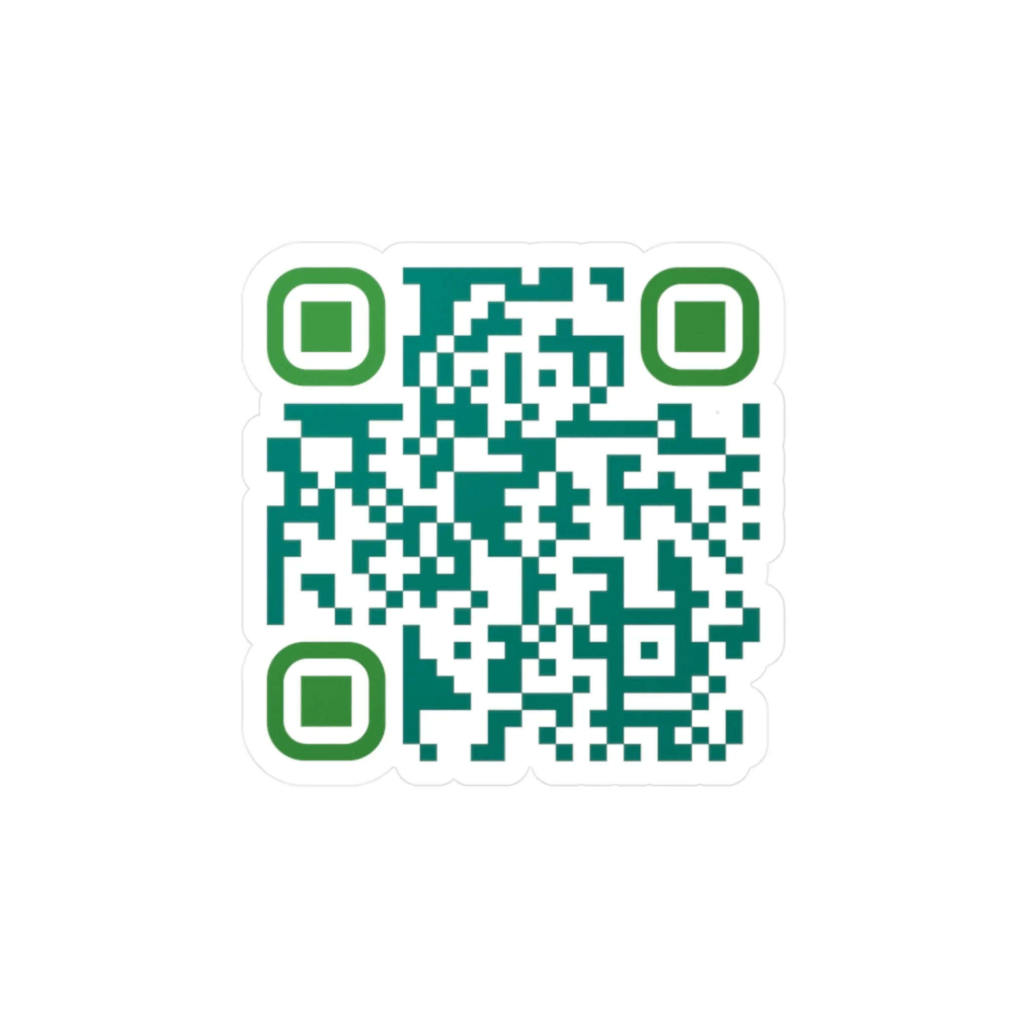 QR Code Waterproof Kiss-Cut Vinyl Decal/Sticker - Brighten Someone's Day Today