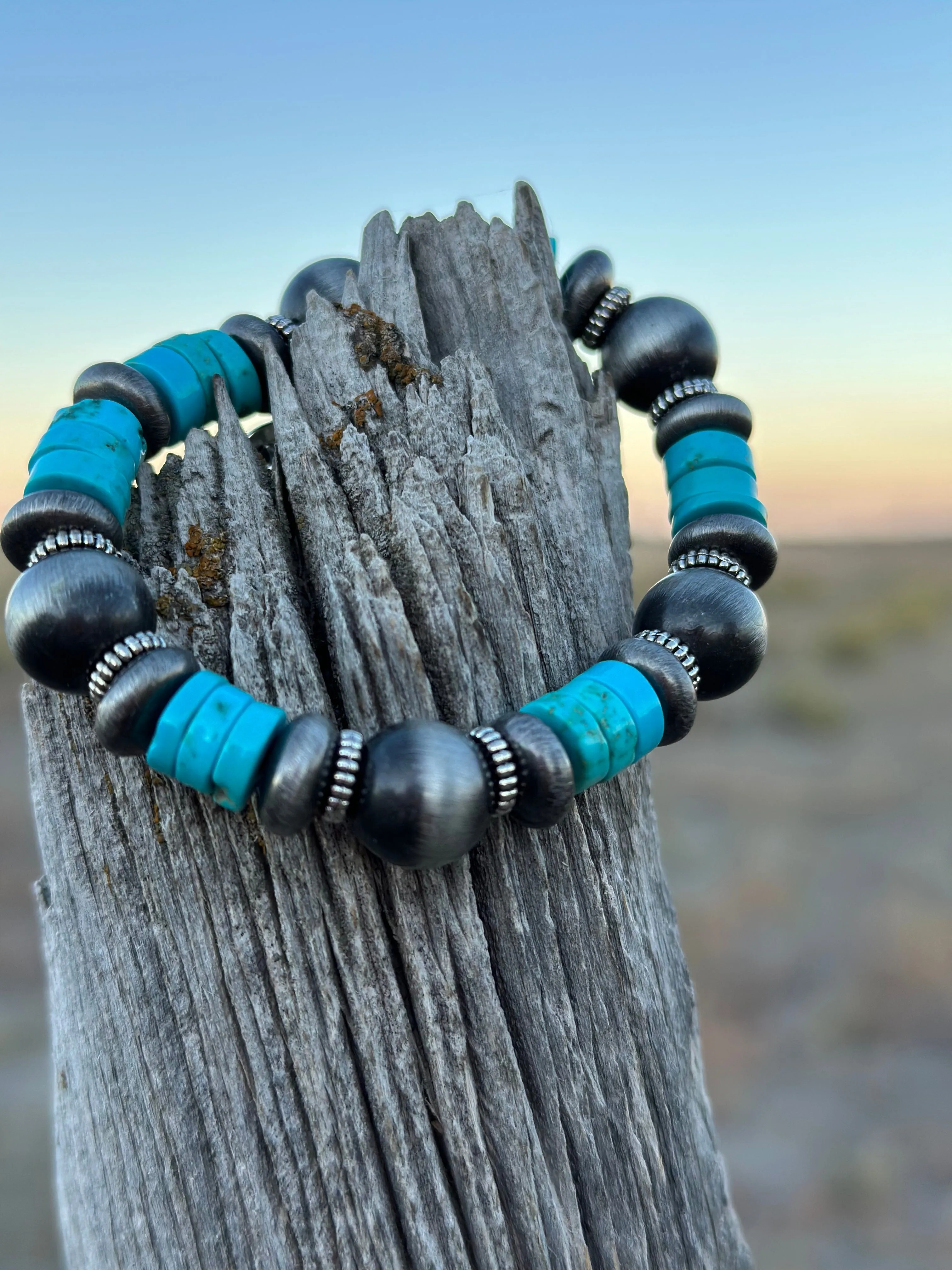 Sabina’s Silver & Turquoise Bracelet