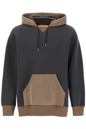 SACAI hooded sweatshirt with reverse