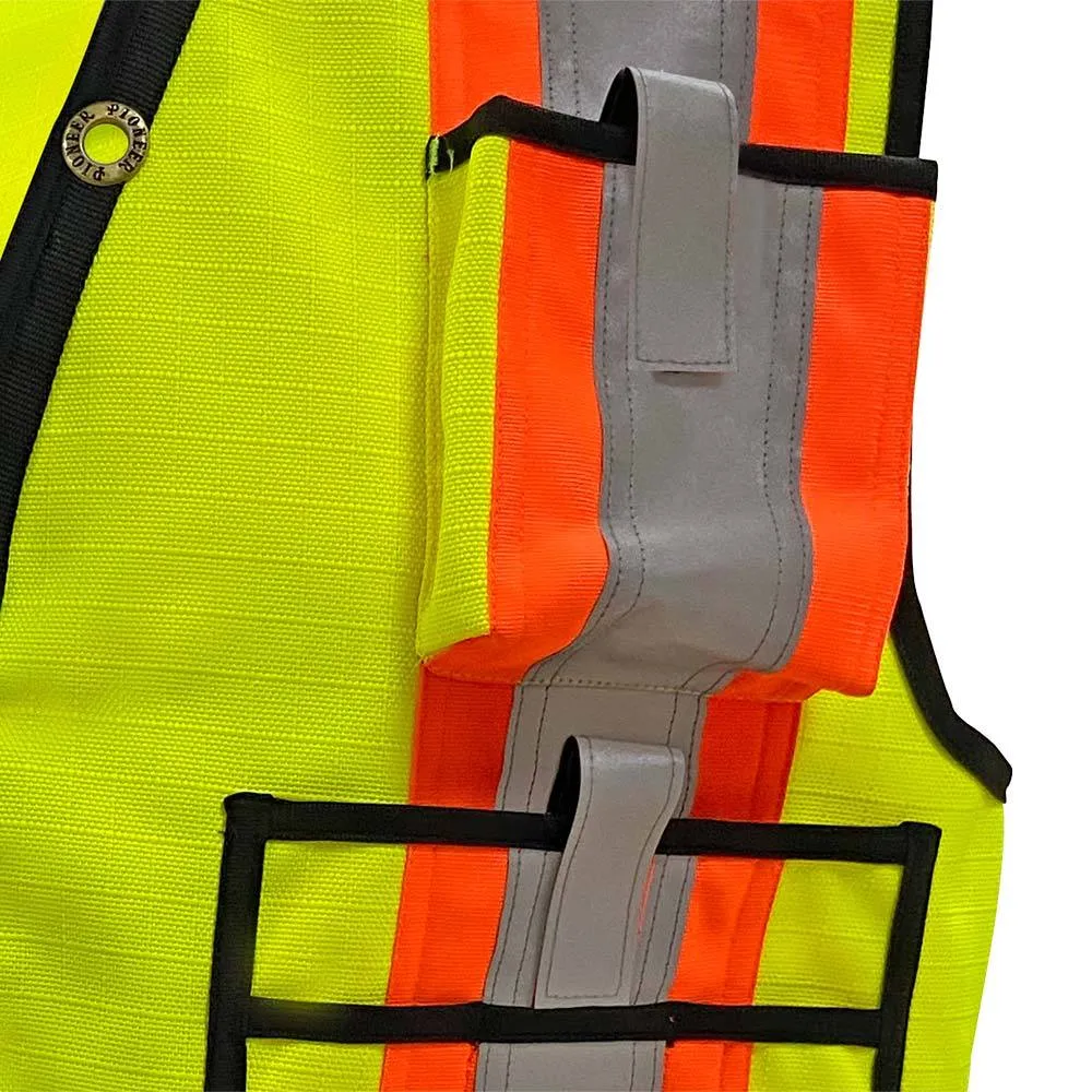 Safety Vest - Pioneer Hi-Viz 1200D High Denier Surveyor's Vest, 6676 / 6677