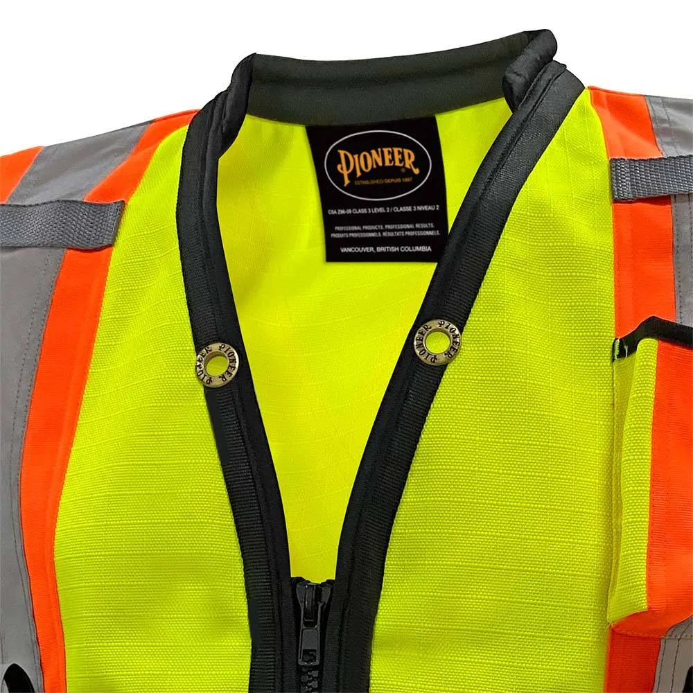 Safety Vest - Pioneer Hi-Viz 1200D High Denier Surveyor's Vest, 6676 / 6677