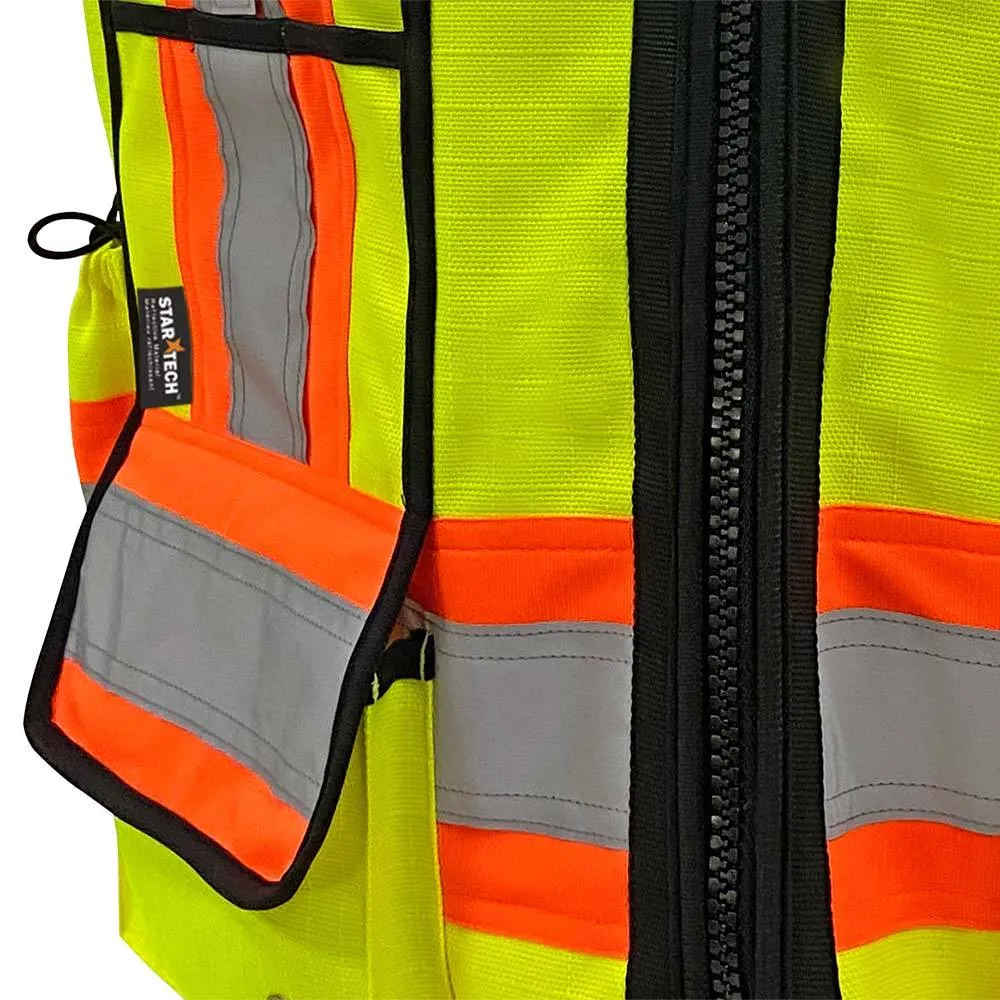 Safety Vest - Pioneer Hi-Viz 1200D High Denier Surveyor's Vest, 6676 / 6677