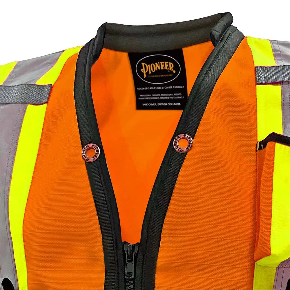 Safety Vest - Pioneer Hi-Viz 1200D High Denier Surveyor's Vest, 6676 / 6677