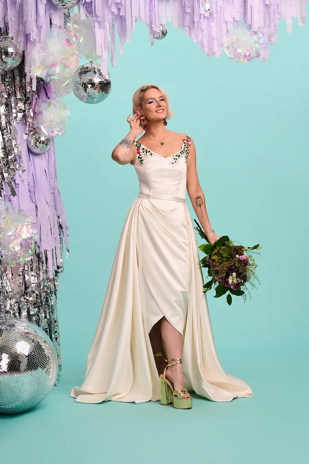 Satin Lily Overskirt