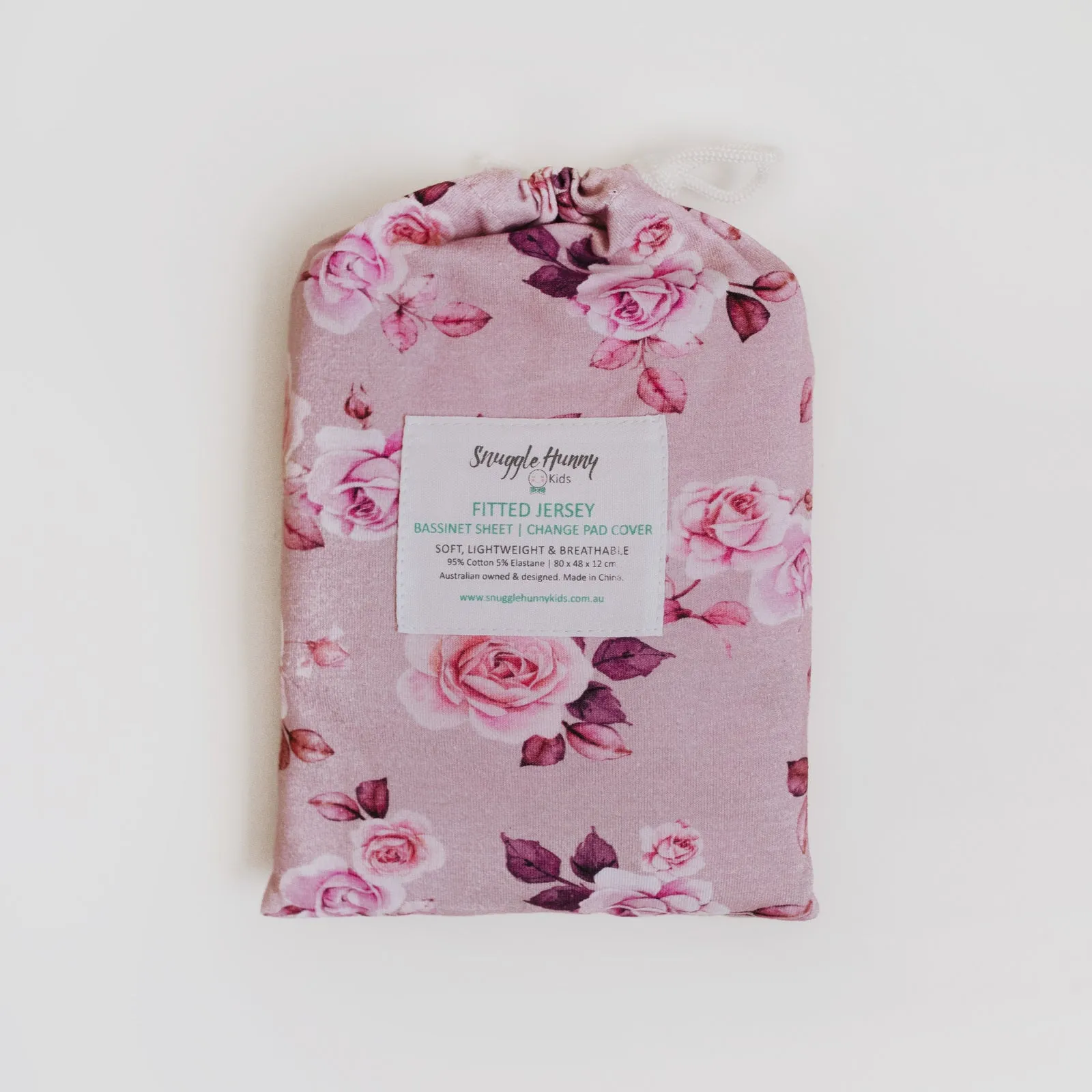 Snuggle Hunny Bassinet Sheet/Change Pad Cover - Blossom