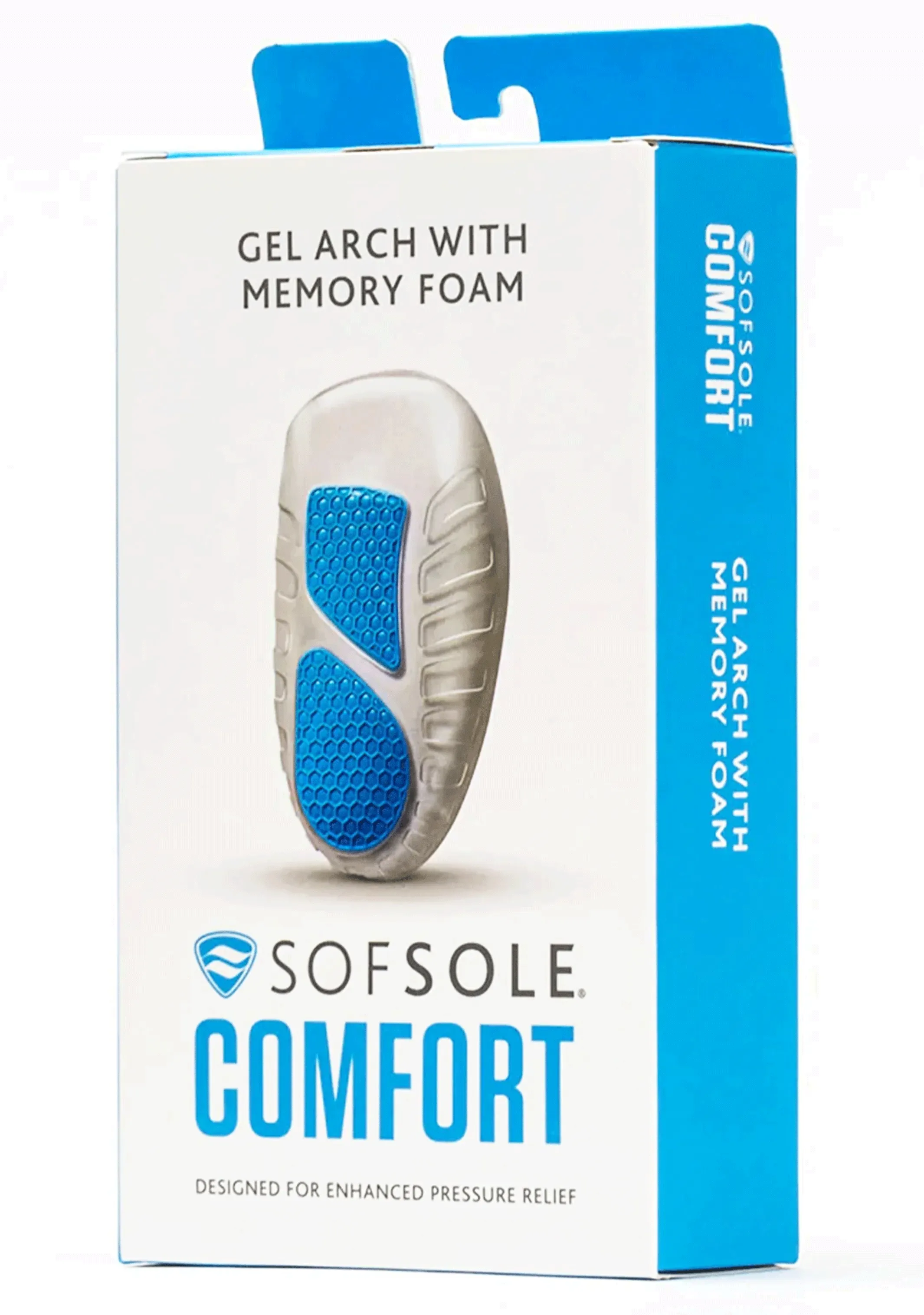 Sofe Sole Mens Comfort Gel Arch with Memory Foam