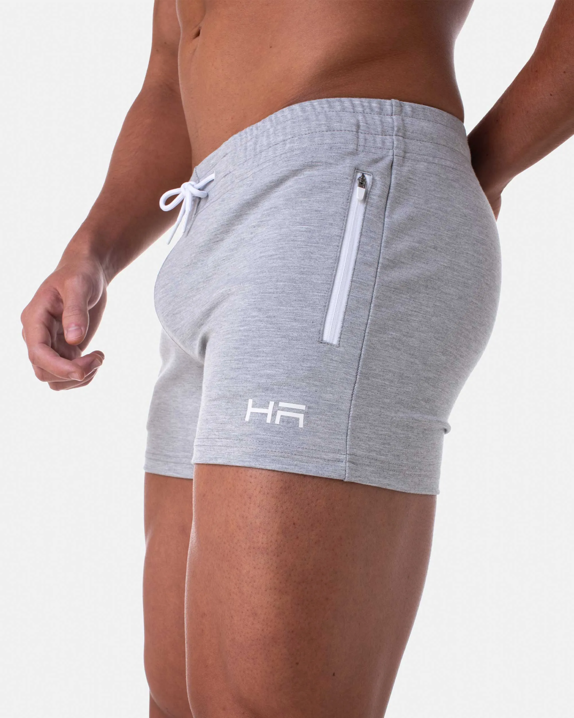 Squat 3.5" Shorts - Grey Marle