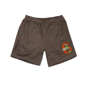 SRVL GARDEN SHORTS BROWN/ORANGE