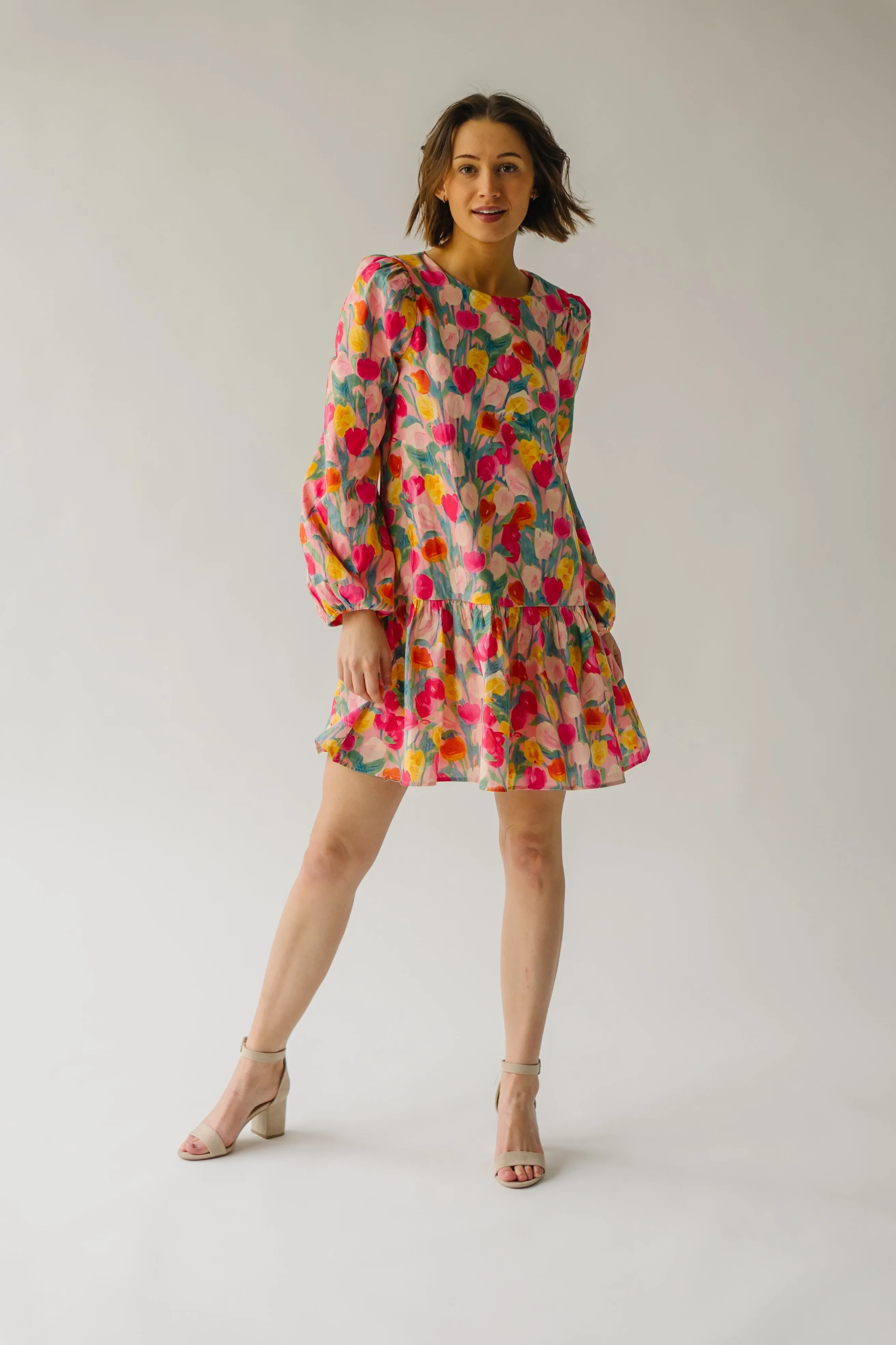 The Bullard Floral Dress in Pink