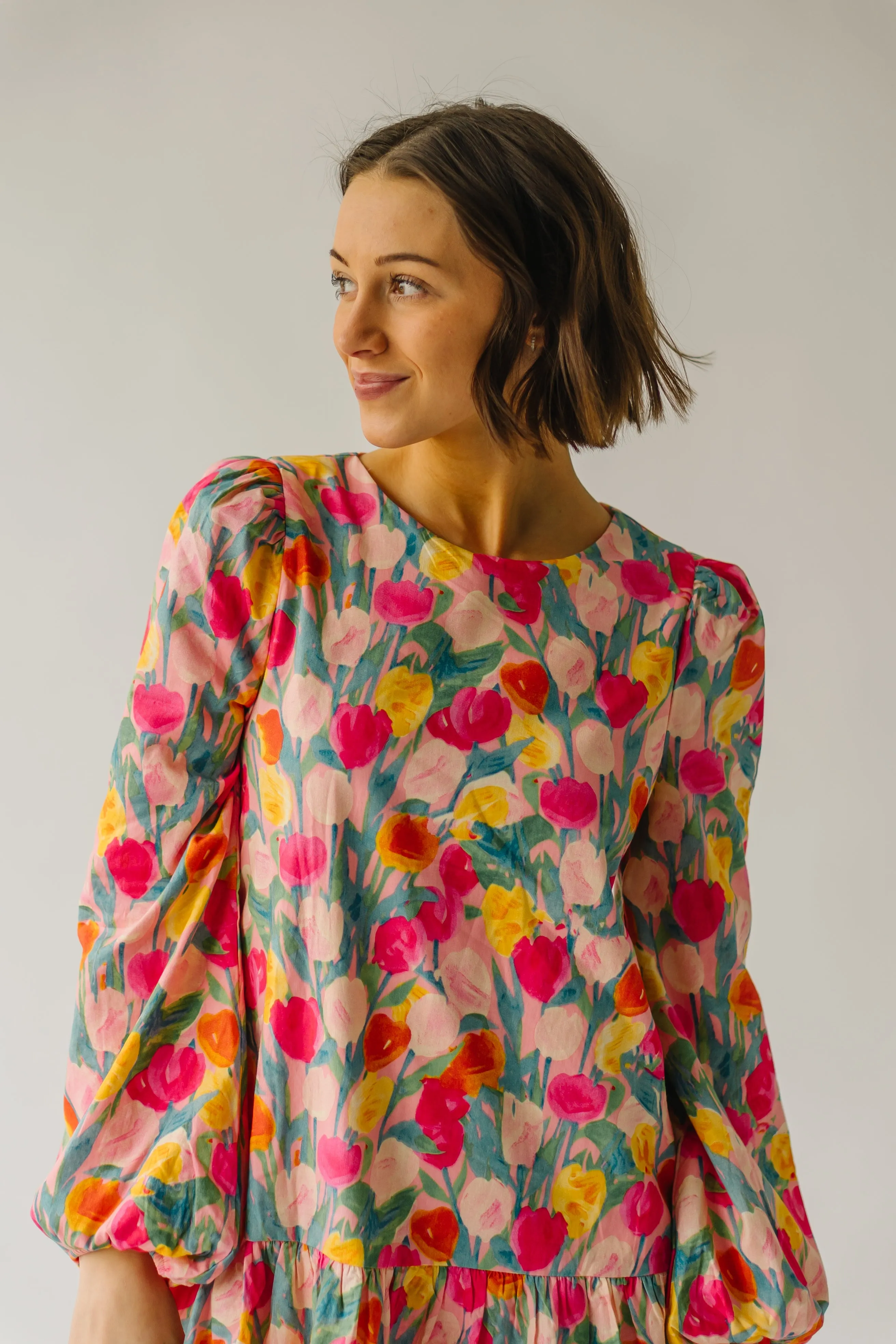 The Bullard Floral Dress in Pink