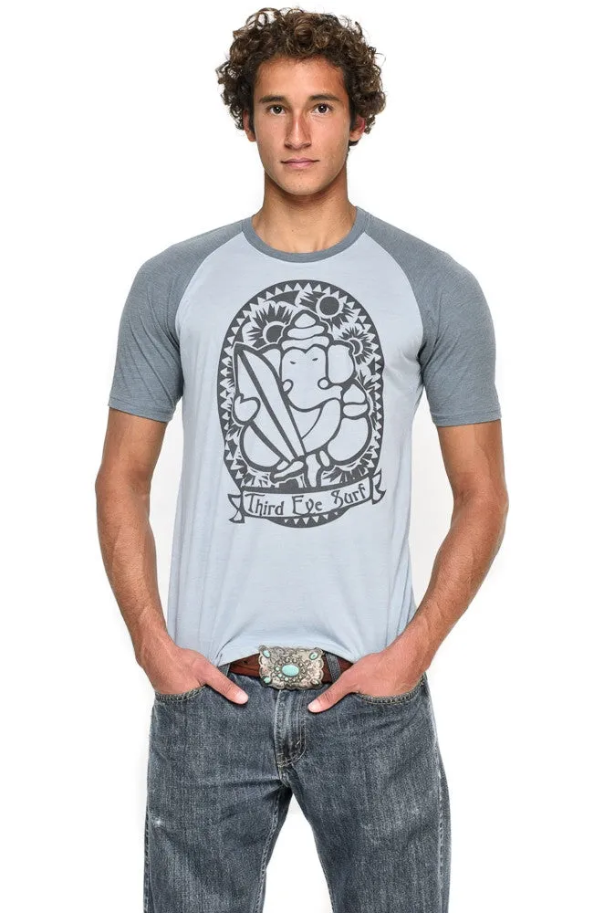 Third Eye Surf on Sky Short Sleeve Raglan