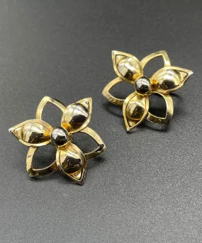 【USA輸入】ヴィンテージ SARAH COV. オープンワーク フラワー イヤリング/Vintage SARAH COV. Open Work Flower Clip On Earrings