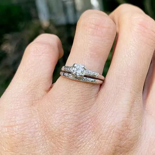 Vintage Diamond Wedding Band