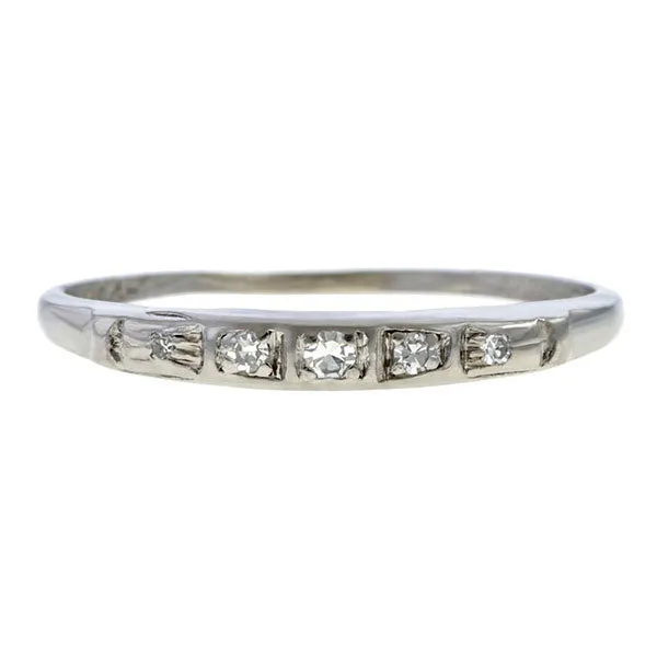 Vintage Diamond Wedding Band