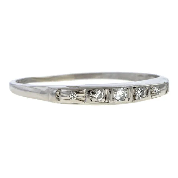 Vintage Diamond Wedding Band