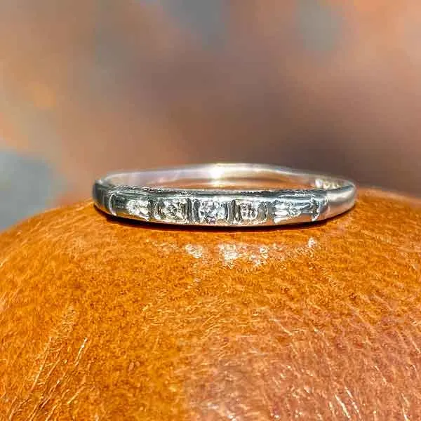 Vintage Diamond Wedding Band