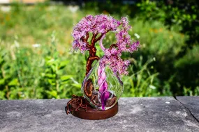 Wire Wrapped Flame Tree with Cremains - TREE ONLY