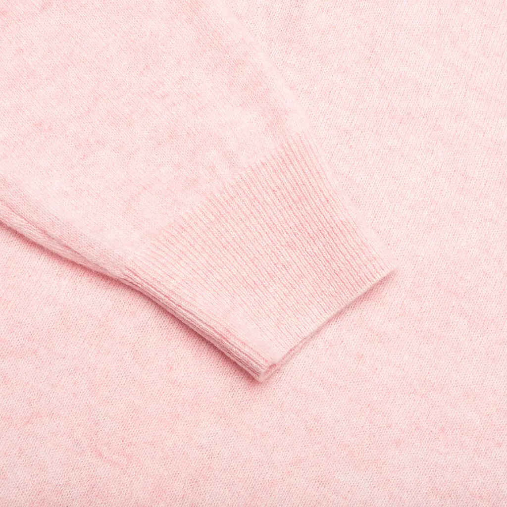 Wool Knit Cardigan - Faded Pink/Melange